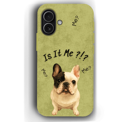 “Is It Me?” Design Custom Pet iPhone 17 Case by YingMart – Personalized Funny Portrait Design, Perfect Gift for Pet Lovers