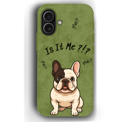 “Is It Me?” Design Custom Pet iPhone 17 Case by YingMart – Personalized Funny Portrait Design, Perfect Gift for Pet Lovers