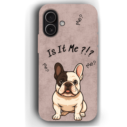 “Is It Me?” Design Custom Pet iPhone 17 Case by YingMart – Personalized Funny Portrait Design, Perfect Gift for Pet Lovers