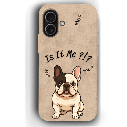“Is It Me?” Design Custom Pet iPhone 17 Case by YingMart – Personalized Funny Portrait Design, Perfect Gift for Pet Lovers