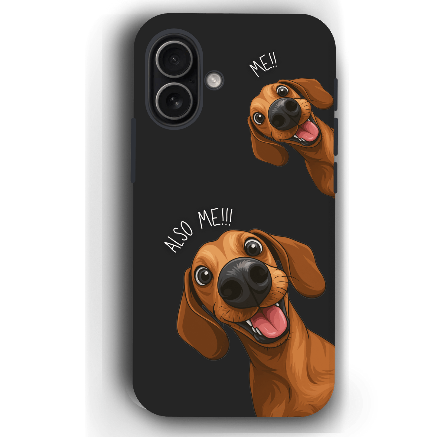 "Also Me" Design Custom Pet iPhone 17 Case – 4 Colors & 4 Patterns by YingMart, Personalized Pet Portrait Protective Cover for Dog Lovers