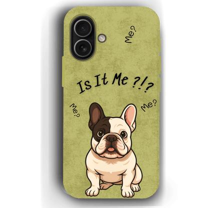 “Is It Me?” Design Custom Pet iPhone 17 Case by YingMart – Personalized Funny Portrait Design, Perfect Gift for Pet Lovers