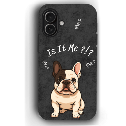 “Is It Me?” Design Custom Pet iPhone 17 Case by YingMart – Personalized Funny Portrait Design, Perfect Gift for Pet Lovers