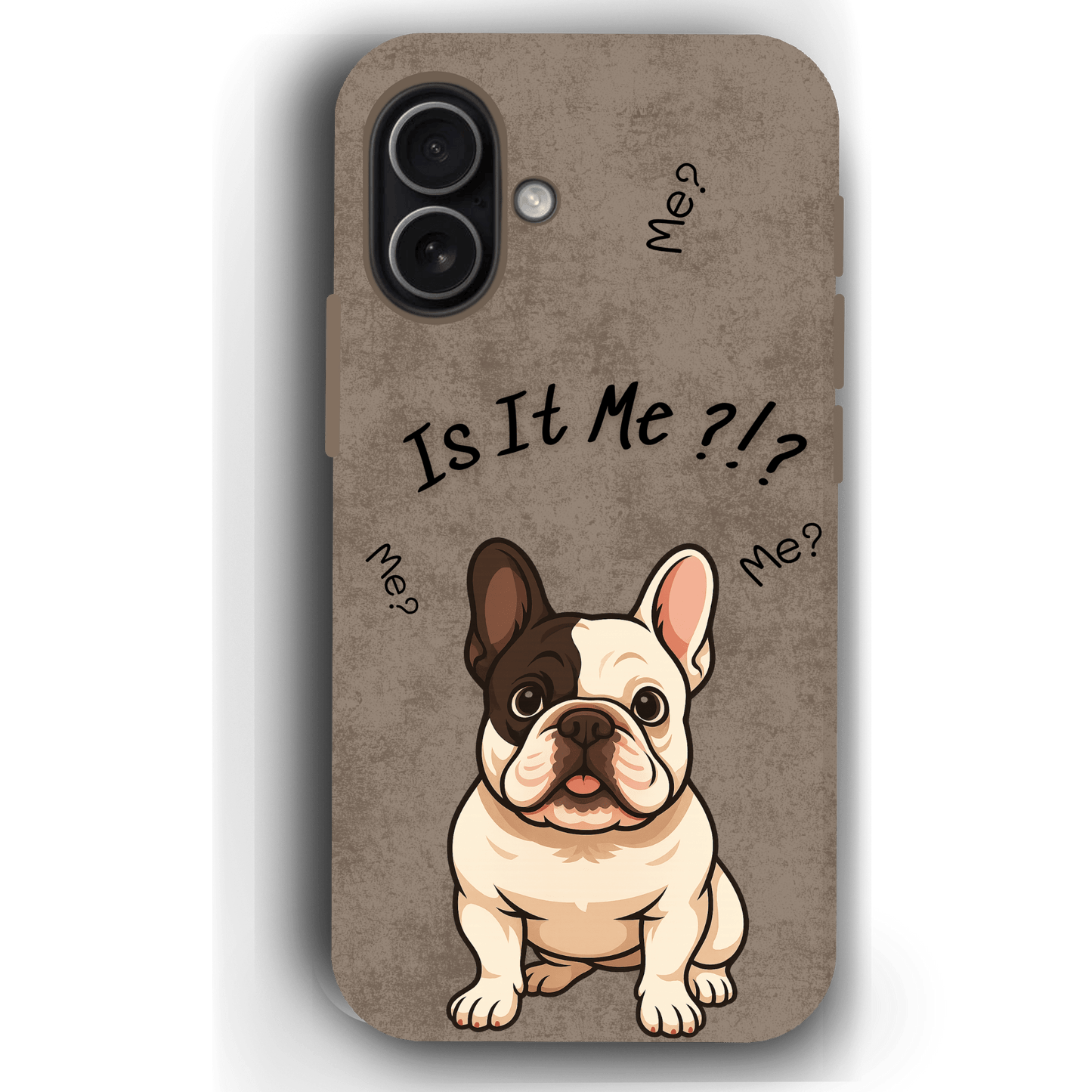 “Is It Me?” Design Custom Pet iPhone 17 Case by YingMart – Personalized Funny Portrait Design, Perfect Gift for Pet Lovers
