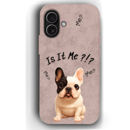 “Is It Me?” Design Custom Pet iPhone 17 Case by YingMart – Personalized Funny Portrait Design, Perfect Gift for Pet Lovers