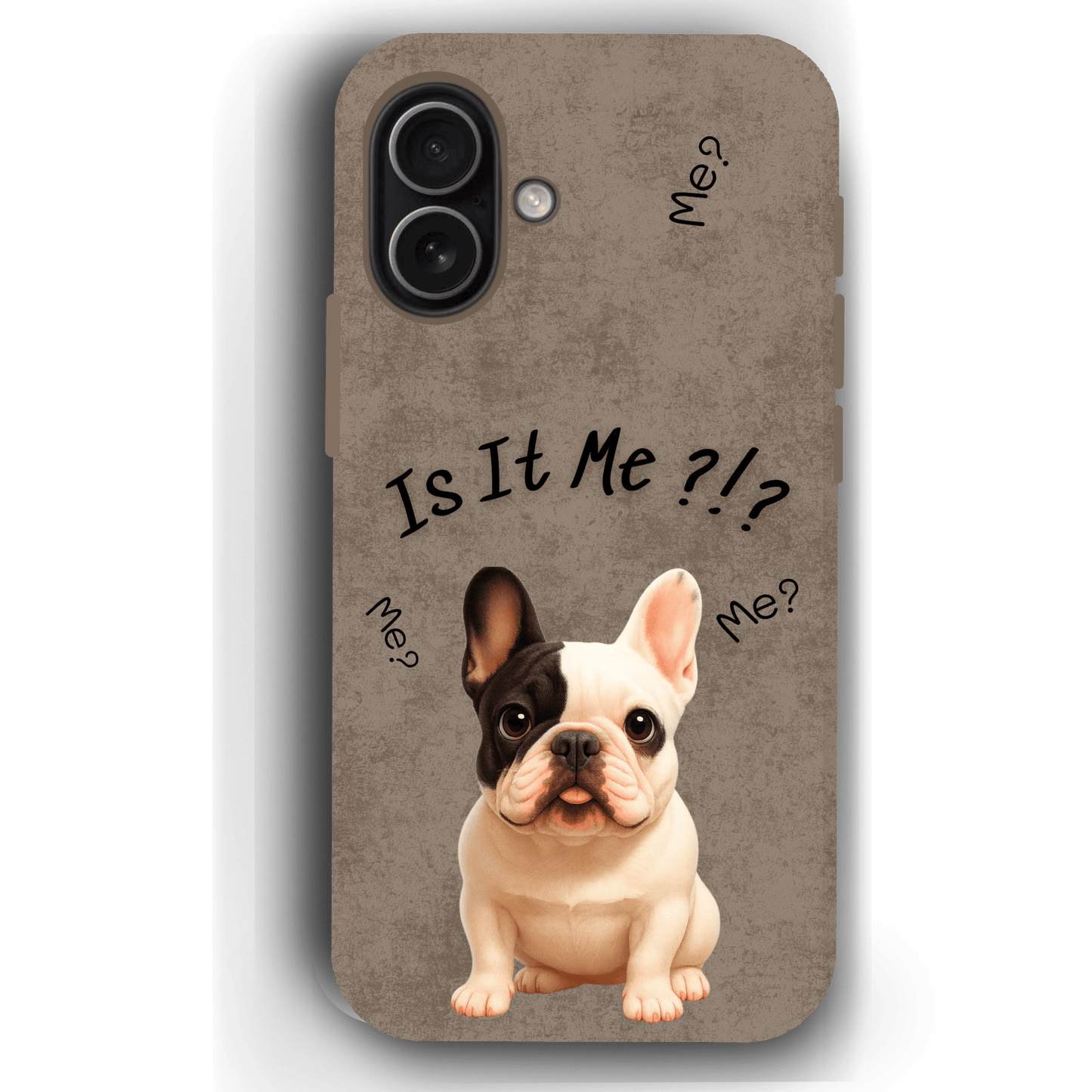 “Is It Me?” Design Custom Pet iPhone 17 Case by YingMart – Personalized Funny Portrait Design, Perfect Gift for Pet Lovers