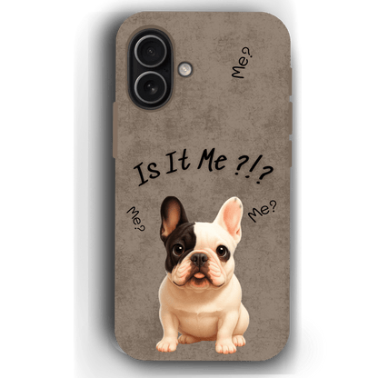 “Is It Me?” Design Custom Pet iPhone 17 Case by YingMart – Personalized Funny Portrait Design, Perfect Gift for Pet Lovers