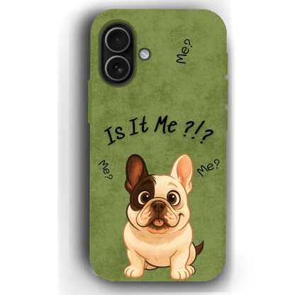 “Is It Me?” Design Custom Pet iPhone 17 Case by YingMart – Personalized Funny Portrait Design, Perfect Gift for Pet Lovers