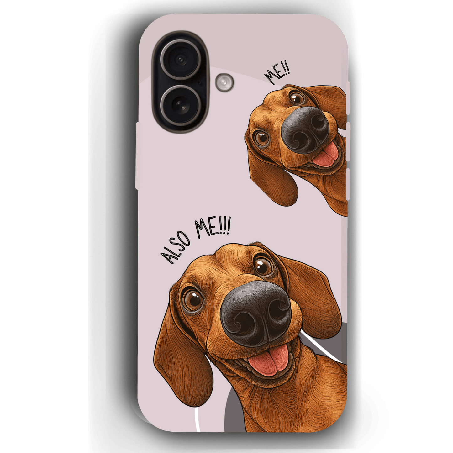 "Also Me" Design Custom Pet iPhone 17 Case – 4 Colors & 4 Patterns by YingMart, Personalized Pet Portrait Protective Cover for Dog Lovers