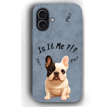 “Is It Me?” Design Custom Pet iPhone 17 Case by YingMart – Personalized Funny Portrait Design, Perfect Gift for Pet Lovers