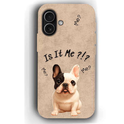 “Is It Me?” Design Custom Pet iPhone 17 Case by YingMart – Personalized Funny Portrait Design, Perfect Gift for Pet Lovers