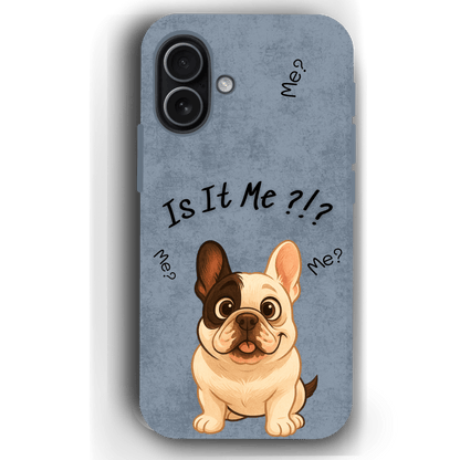 “Is It Me?” Design Custom Pet iPhone 17 Case by YingMart – Personalized Funny Portrait Design, Perfect Gift for Pet Lovers