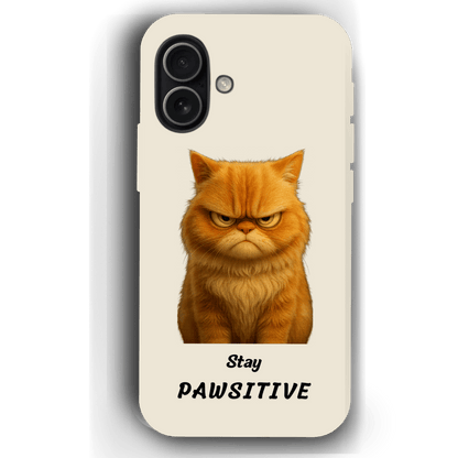 Stay Pawsitive Custom Pet Phone Case for iPhone 17 by YingMart – Personalized Animal Portrait, Protective Cover, for Pet Lovers.