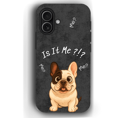 “Is It Me?” Design Custom Pet iPhone 17 Case by YingMart – Personalized Funny Portrait Design, Perfect Gift for Pet Lovers