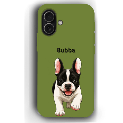 Custom Pet Phone Case for iPhone 17 by YingMart – Personalized Photo Cover with Pet Image & Name, Protective Case for Pet Lovers