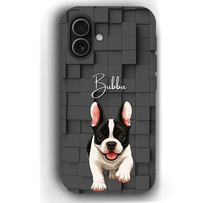 Custom Pet Phone Case for iPhone 17 by YingMart – Personalized Photo Cover with Pet Image & Name, Protective Case for Pet Lovers