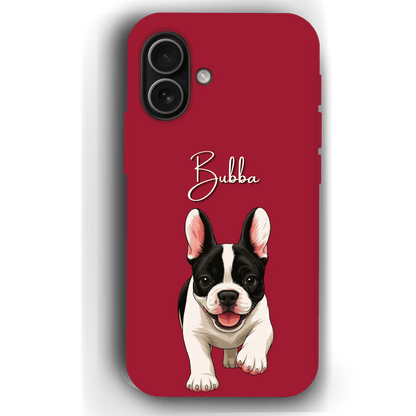 Custom Pet Phone Case for iPhone 17 by YingMart – Personalized Photo Cover with Pet Image & Name, Protective Case for Pet Lovers