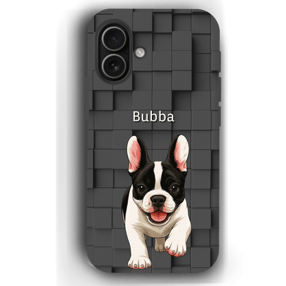 Custom Pet Phone Case for iPhone 17 by YingMart – Personalized Photo Cover with Pet Image & Name, Protective Case for Pet Lovers