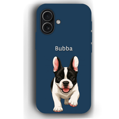 Custom Pet Phone Case for iPhone 17 by YingMart – Personalized Photo Cover with Pet Image & Name, Protective Case for Pet Lovers