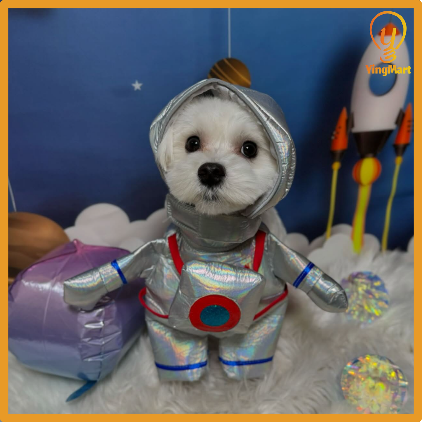 Pet Outfit Cats Dogs Astronaut Courier Standing Funny Halloween Cosplay Small Medium Large