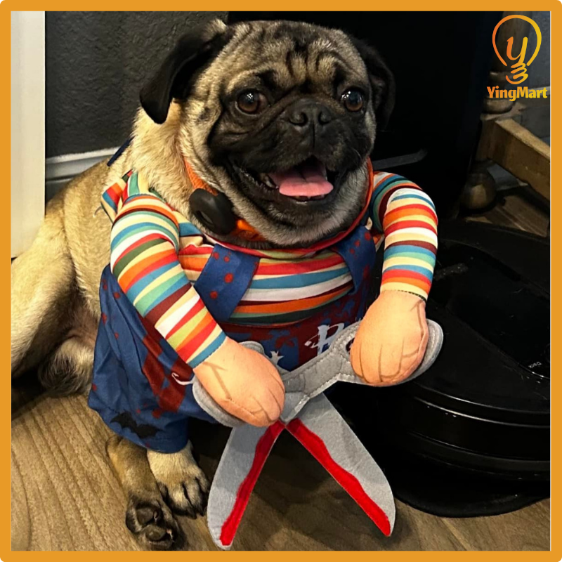 Scissor Hands Standing Pet Costume Dog Cat Funny Cute Scary Theme Halloween Cosplay Outfit