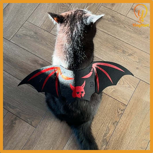 Halloween Pet Bat Wings Costume for Cats Dogs Funny Cosplay Outfit Holiday Decoration