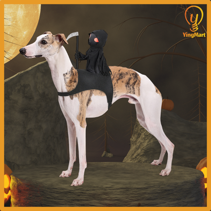 Dark Knight Pet Costume Dog Cat Halloween Cosplay Outfit Cute Rider Shirt for Small Large Pets