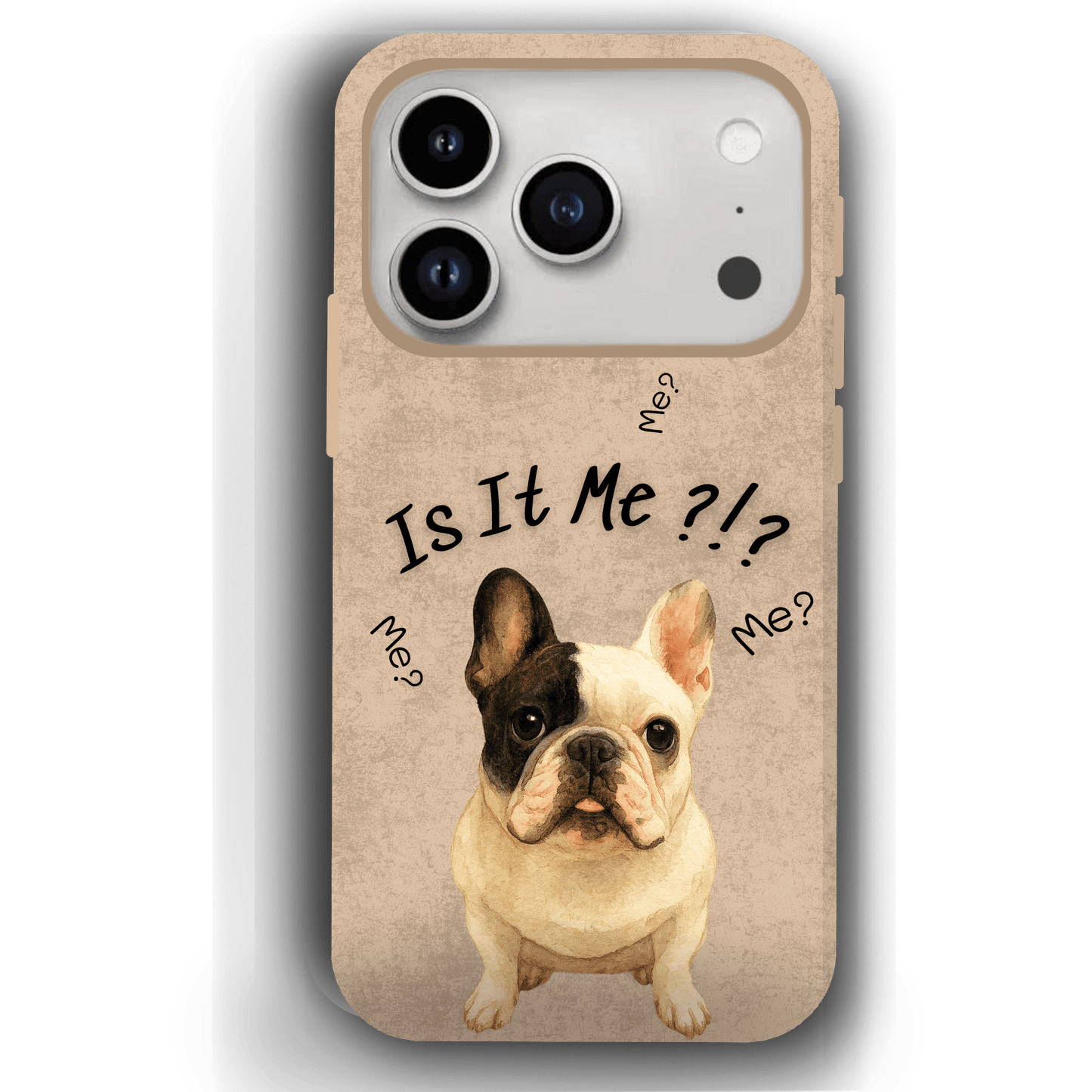 “Is It Me?” Design Custom Pet iPhone 17 Case by YingMart – Personalized Funny Portrait Design, Perfect Gift for Pet Lovers
