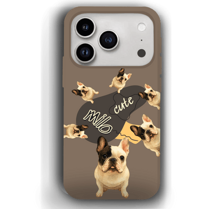 “Milo Cute” Design Custom Pet iPhone 17 Case by YingMart - Personalized Animal Portrait, Protective Cover for Pet Lovers