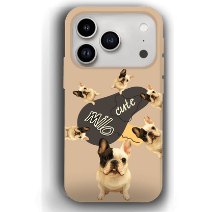 “Milo Cute” Design Custom Pet iPhone 17 Case by YingMart - Personalized Animal Portrait, Protective Cover for Pet Lovers