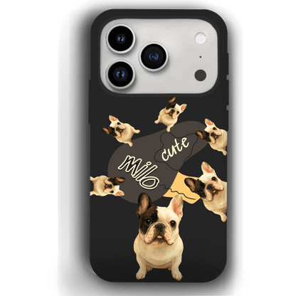 “Milo Cute” Design Custom Pet iPhone 17 Case by YingMart - Personalized Animal Portrait, Protective Cover for Pet Lovers