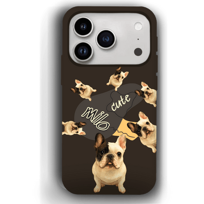 “Milo Cute” Design Custom Pet iPhone 17 Case by YingMart - Personalized Animal Portrait, Protective Cover for Pet Lovers