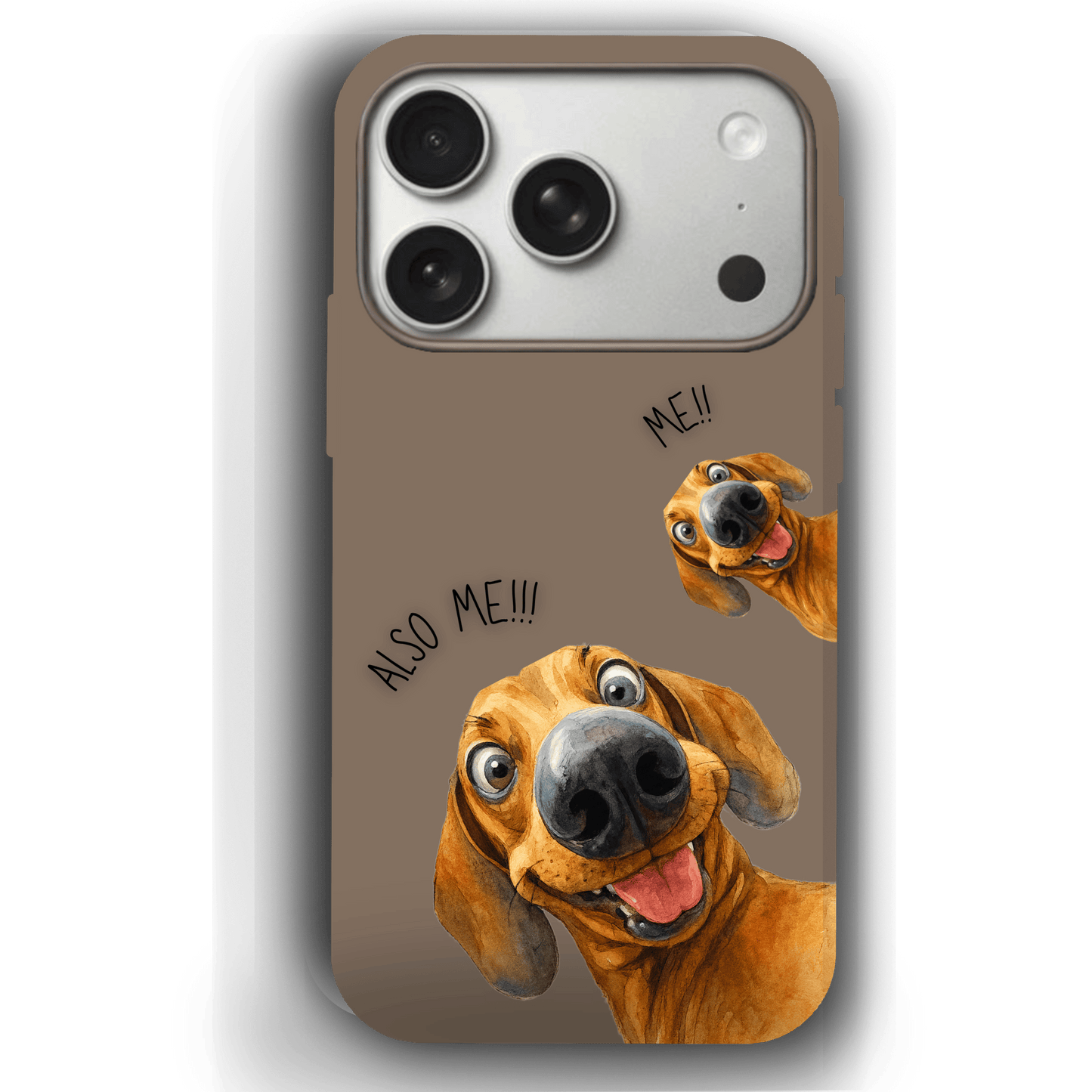 "Also Me" Design Custom Pet iPhone 17 Case – 4 Colors & 4 Patterns by YingMart, Personalized Pet Portrait Protective Cover for Dog Lovers