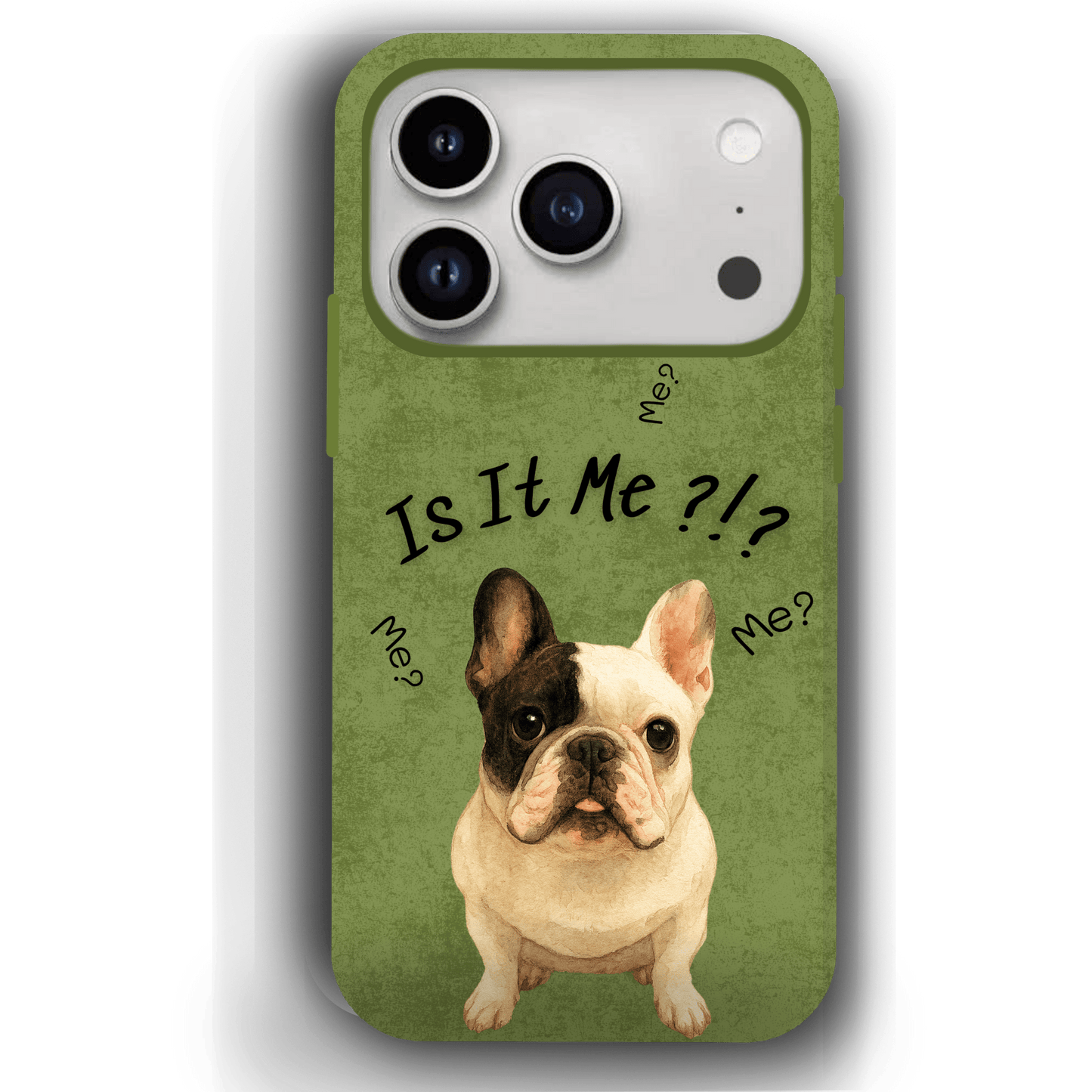 “Is It Me?” Design Custom Pet iPhone 17 Case by YingMart – Personalized Funny Portrait Design, Perfect Gift for Pet Lovers