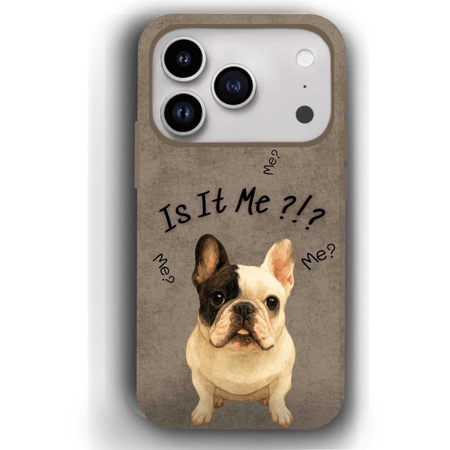 “Is It Me?” Design Custom Pet iPhone 17 Case by YingMart – Personalized Funny Portrait Design, Perfect Gift for Pet Lovers