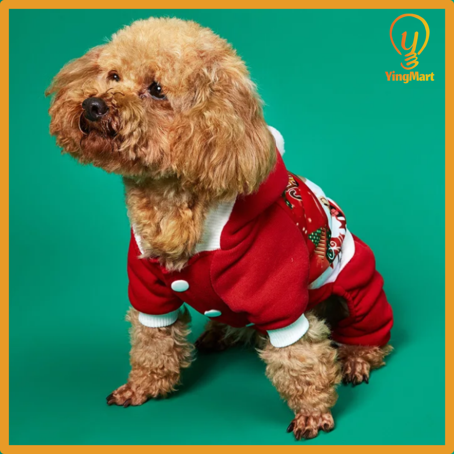 Christmas Pet Dog Clothes Warm Soft Hoodie Sweatshirt for Small Dogs Cats Winter Outfit