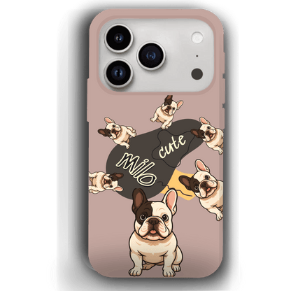 “Milo Cute” Design Custom Pet iPhone 17 Case by YingMart - Personalized Animal Portrait, Protective Cover for Pet Lovers
