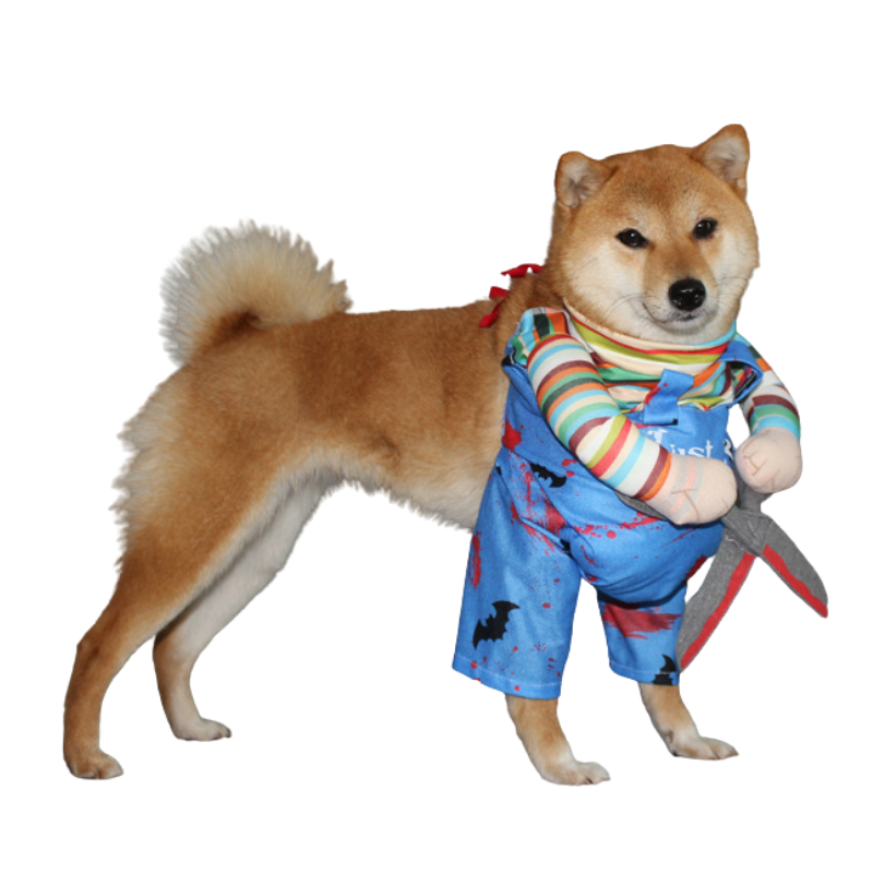 Scissor Hands Standing Pet Costume Dog Cat Funny Cute Scary Theme Halloween Cosplay Outfit