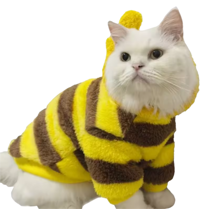 Plush Teddy Bear Pet Costume Hat Outfit for Cats Dogs Small Medium Large Halloween Cosplay Scary