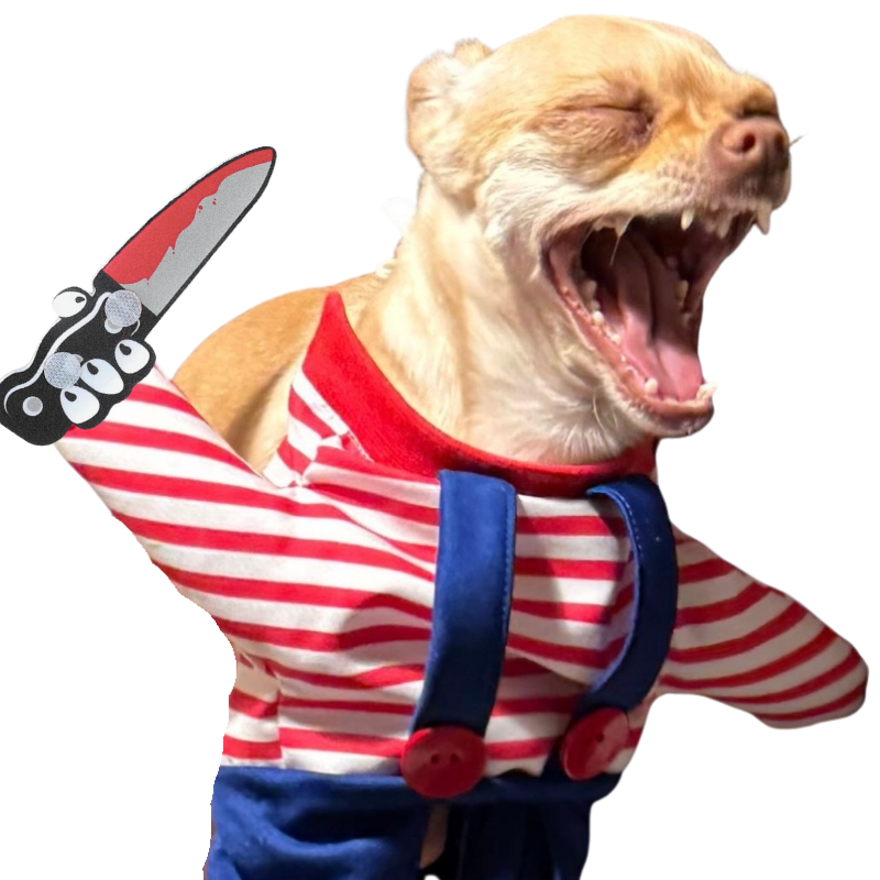 Outfit Set Medium Large Bulldog Pug Funny Novelty Cute Scary Halloween Dog Costume Cosplay