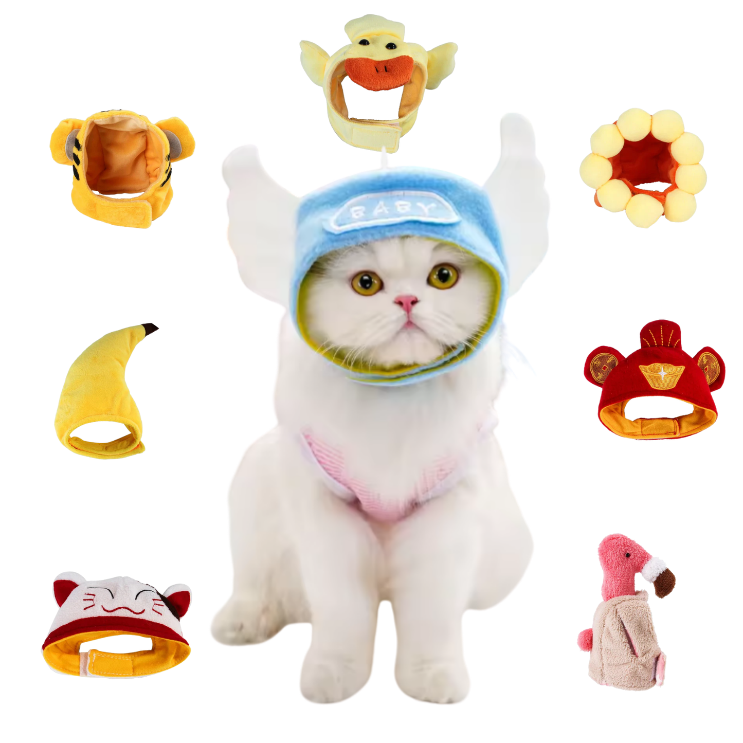 Cotton Cap Dogs Cat Hat Decorative Party Cosplay Halloween Costume Small Medium Large Outfit