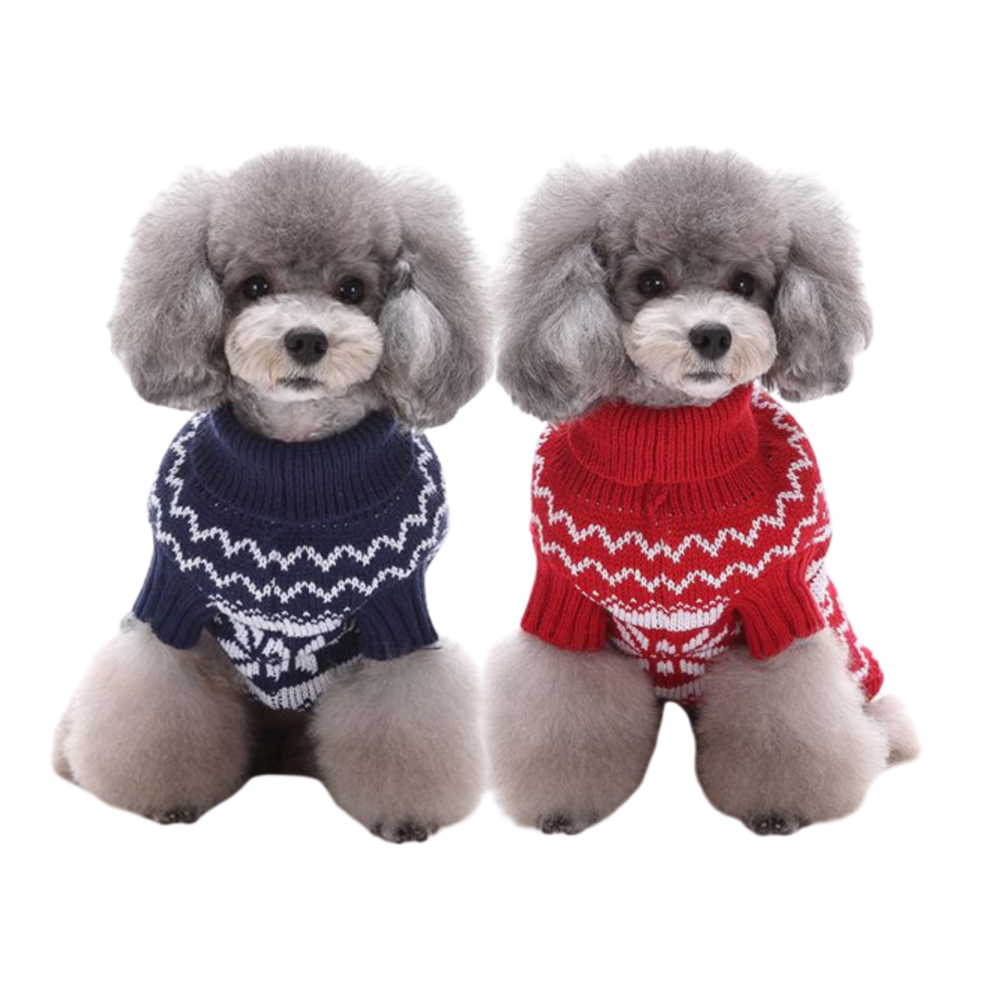 Winter Snowflake Pet Sweater Warm Knit Clothes for Small Dogs Cats Christmas Outfit