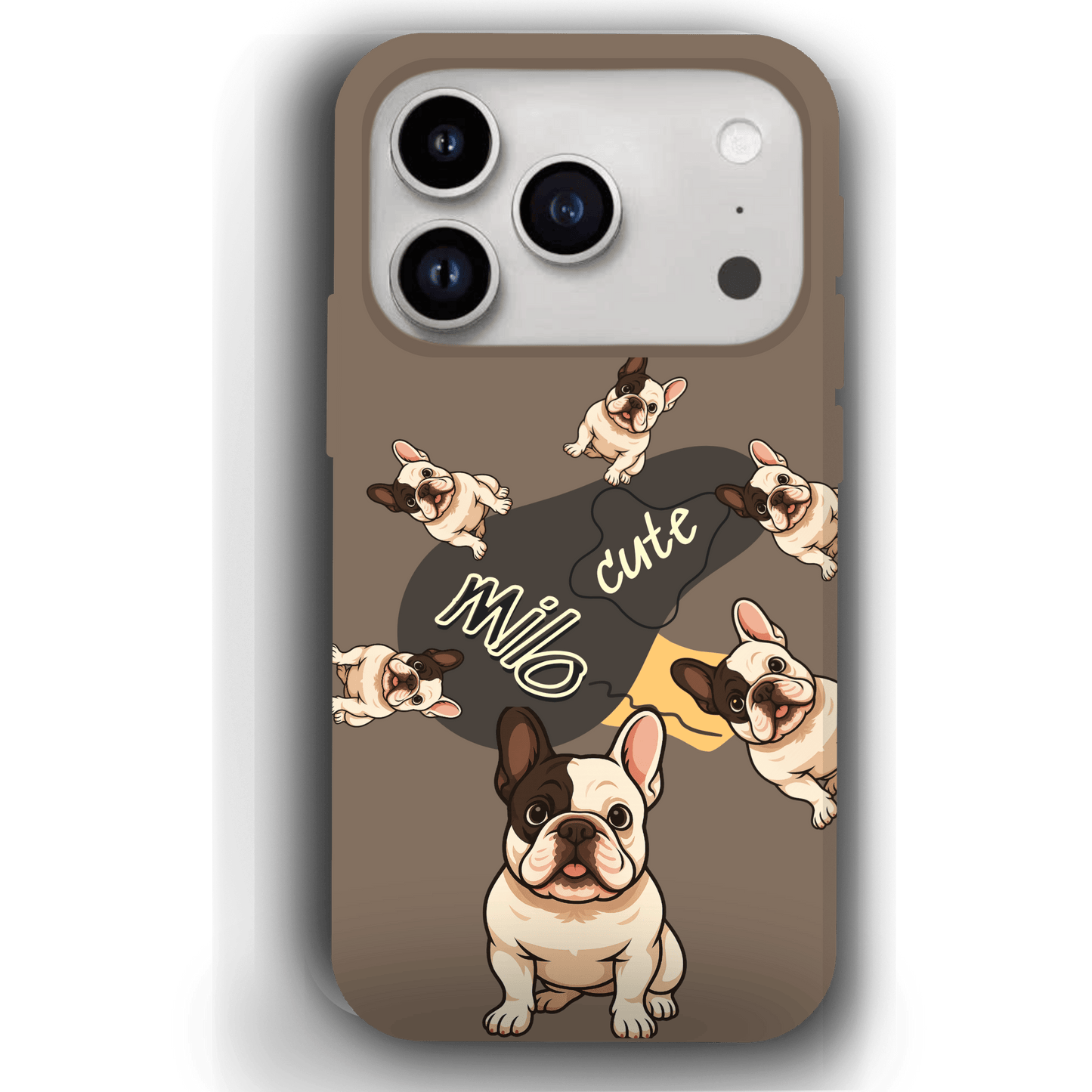 “Milo Cute” Design Custom Pet iPhone 17 Case by YingMart - Personalized Animal Portrait, Protective Cover for Pet Lovers