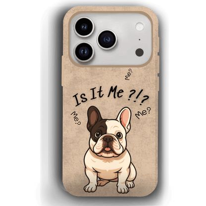 “Is It Me?” Design Custom Pet iPhone 17 Case by YingMart – Personalized Funny Portrait Design, Perfect Gift for Pet Lovers