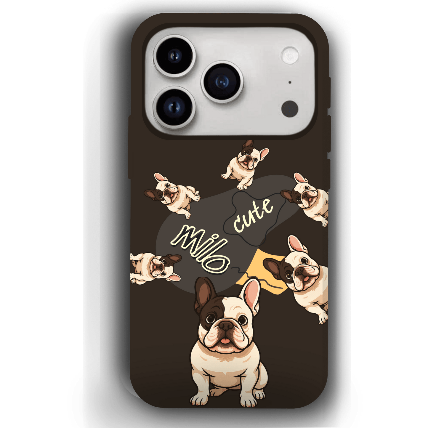 “Milo Cute” Design Custom Pet iPhone 17 Case by YingMart - Personalized Animal Portrait, Protective Cover for Pet Lovers