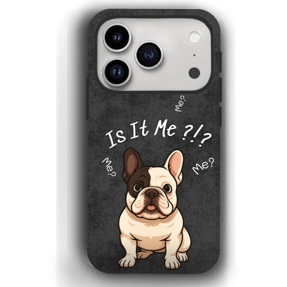 “Is It Me?” Design Custom Pet iPhone 17 Case by YingMart – Personalized Funny Portrait Design, Perfect Gift for Pet Lovers