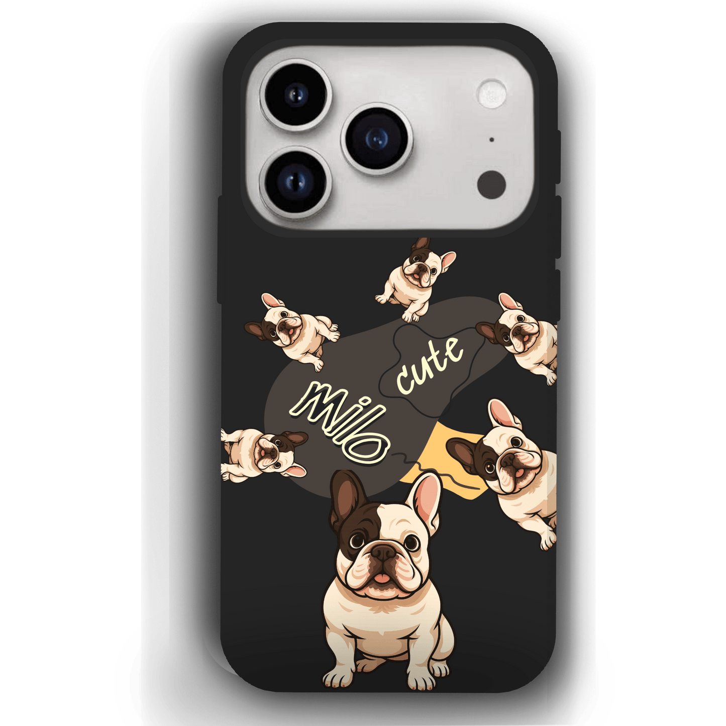“Milo Cute” Design Custom Pet iPhone 17 Case by YingMart - Personalized Animal Portrait, Protective Cover for Pet Lovers