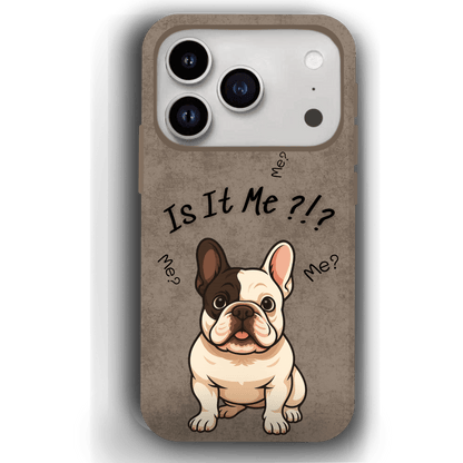 “Is It Me?” Design Custom Pet iPhone 17 Case by YingMart – Personalized Funny Portrait Design, Perfect Gift for Pet Lovers