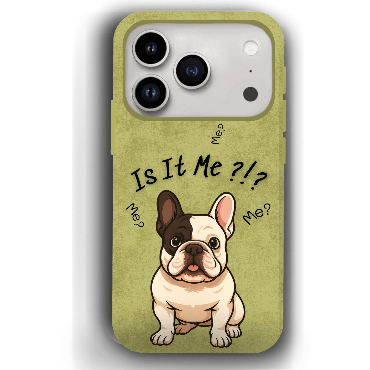“Is It Me?” Design Custom Pet iPhone 17 Case by YingMart – Personalized Funny Portrait Design, Perfect Gift for Pet Lovers
