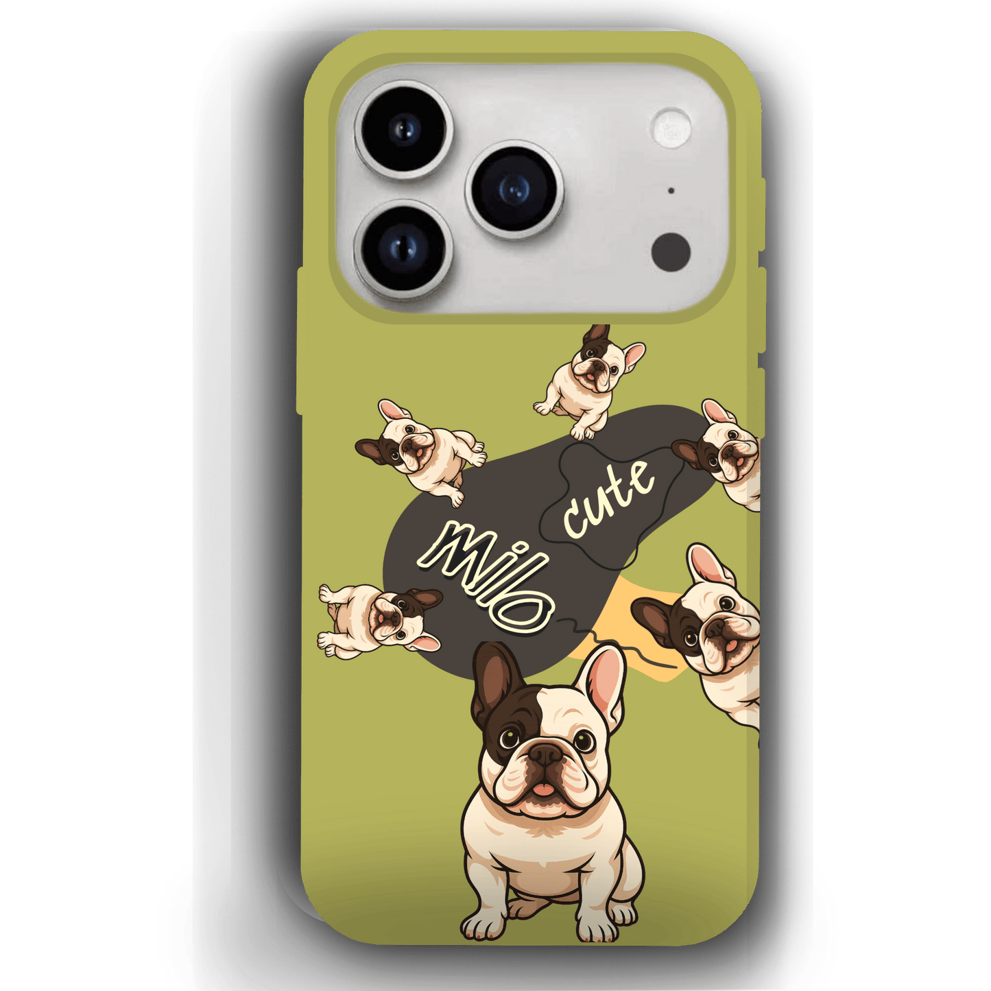 “Milo Cute” Design Custom Pet iPhone 17 Case by YingMart - Personalized Animal Portrait, Protective Cover for Pet Lovers